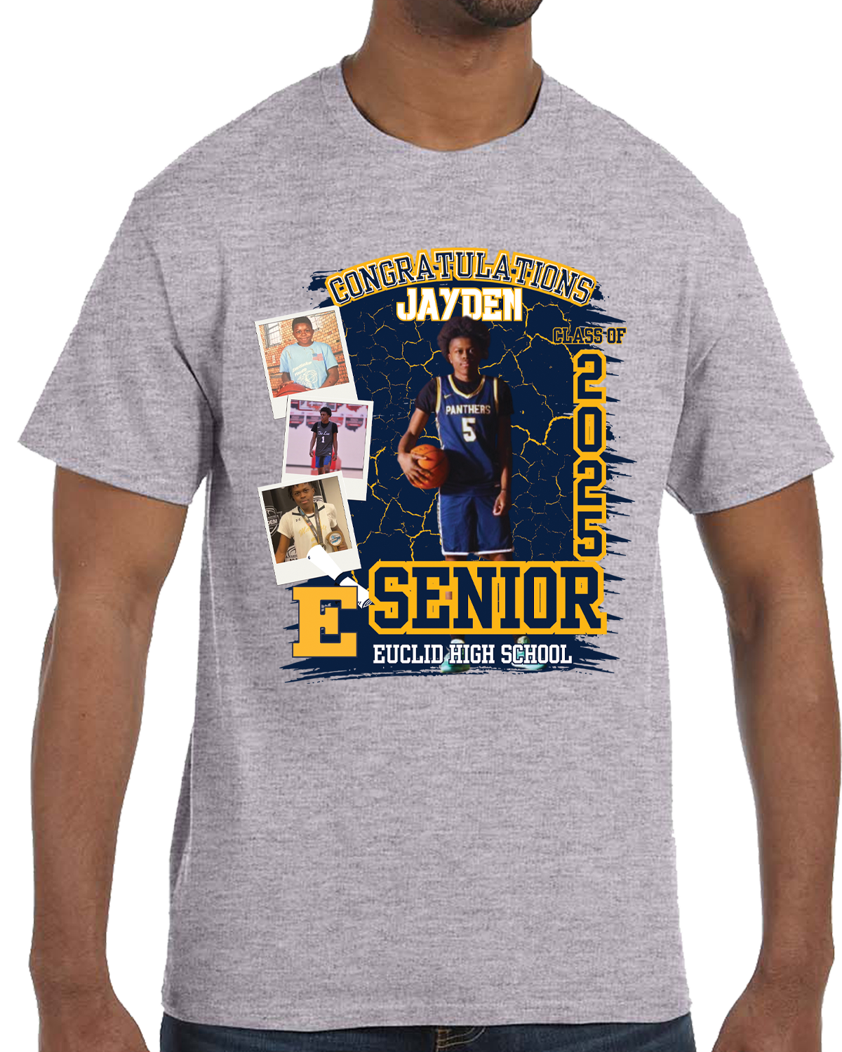 Custom Graduation Shirt (polaroid photos)