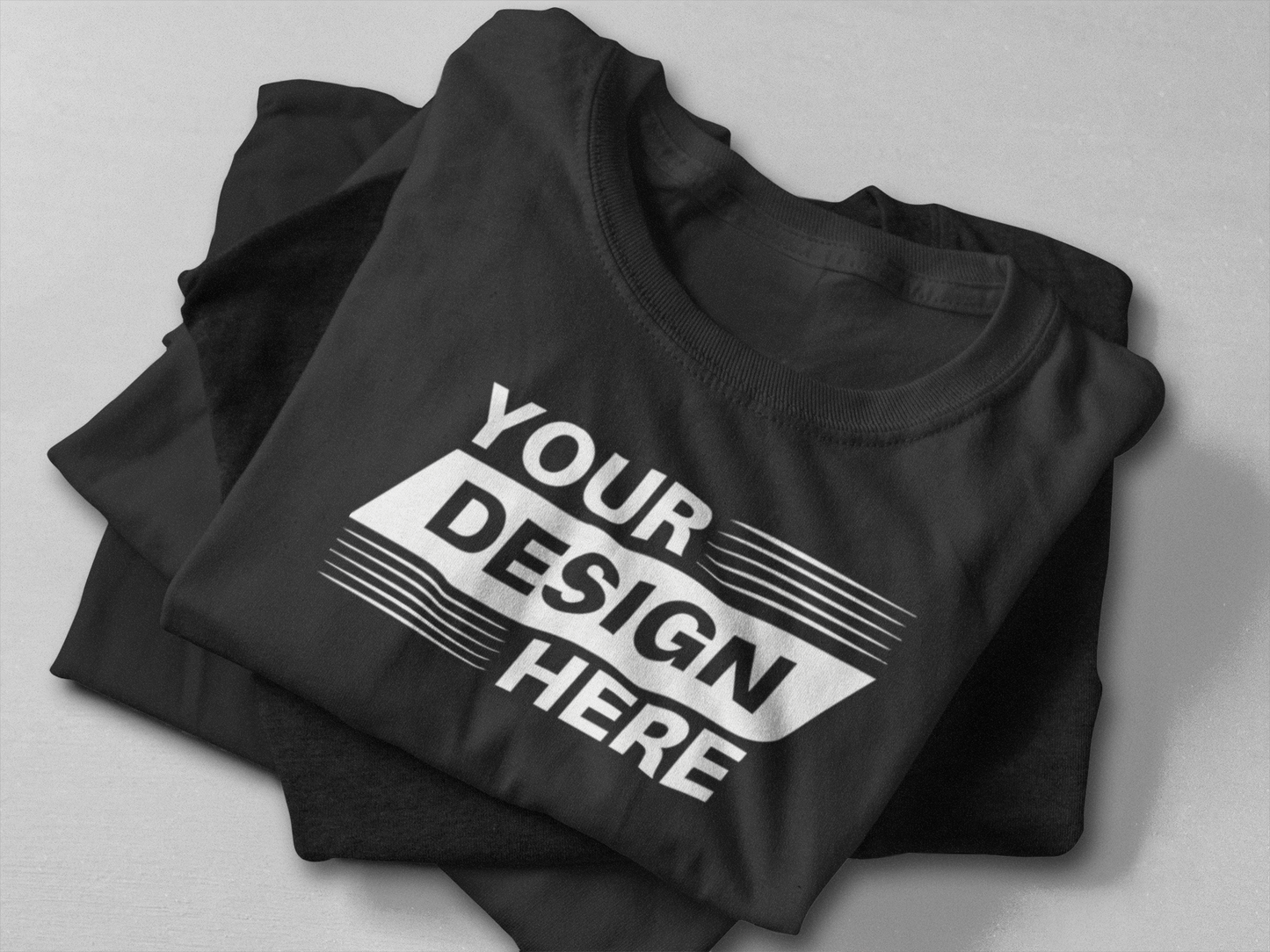 Screen Printed One Color Image Bulk T-shirts